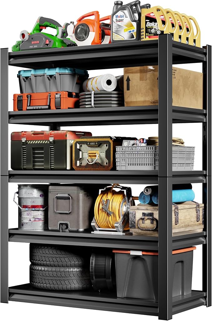 36" W Storage Shelves 2500LBS Garage Shelving Heavy Duty 5 Tier Adjustable by Unknown