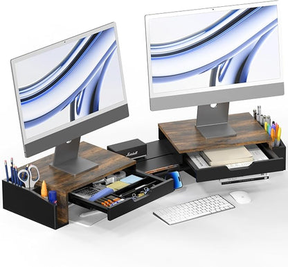 Simple Houseware Desk Dual Monitor Stand Riser by SimpleHouseware