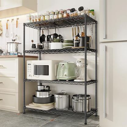 4- Shelf Metal Shelving Unit Adjustable Storage Shelves Heavy Duty Garage - Image 7