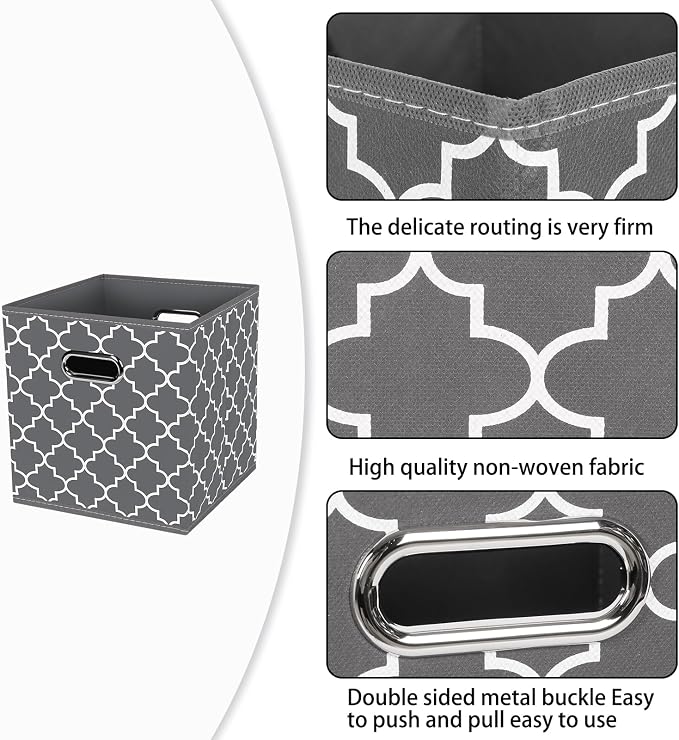 Fabric Cloth Storage Bins, Fabric Cube Organizer - Image 7
