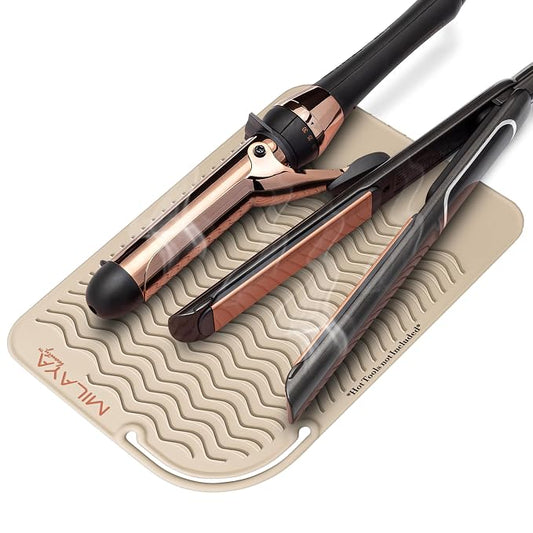 Vanity Accessories Heat Resistant Mat – Silicone Flat Iron & Curling Iron Holder by Unknown