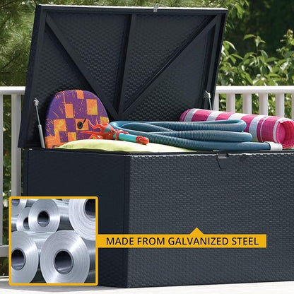 Arrow 4' x 2' x 2' Spacemaker Anthracite 134 Gallon Hot-Dipped Galvanized Steel - Image 5