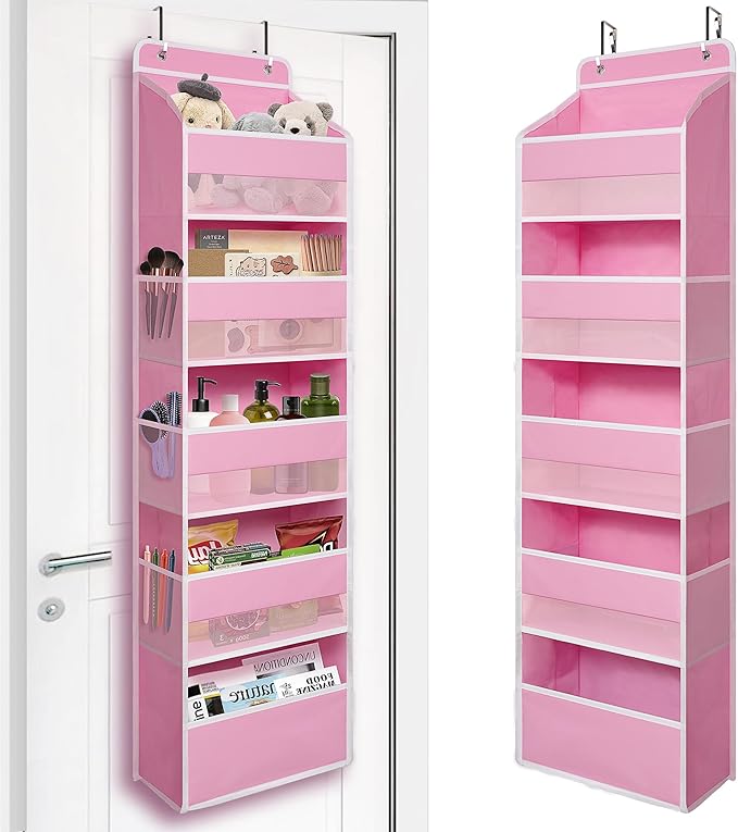 Over Door Organizer with 5 Large Pockets, Heavy Duty Hanging Organizer Storage by TYMENSH