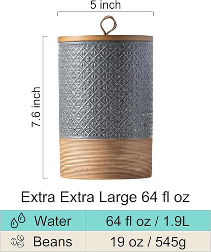 Miamolo Large Food Storage Jar Coffee Container - Image 3