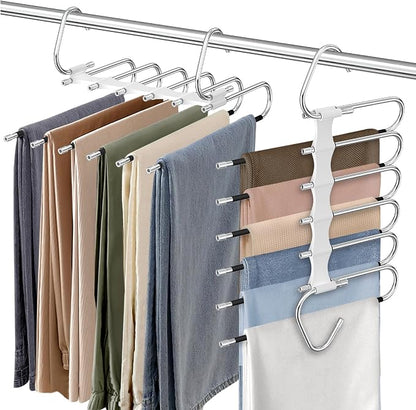 Upgrade 6 Layers Pants Hangers Space Saving by Besslly