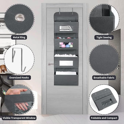 MAX Houser 4-Shelf Over The Door Hanging Organizer - Image 4