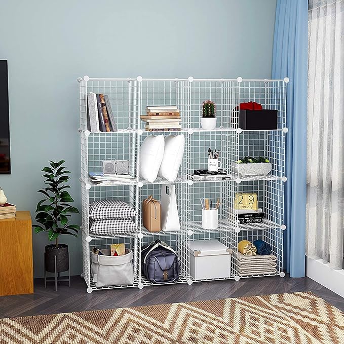 HUBSON Wire Cube Storage Organizer, Book/Toy/Craft/Potted Plants and petCloset - Image 2