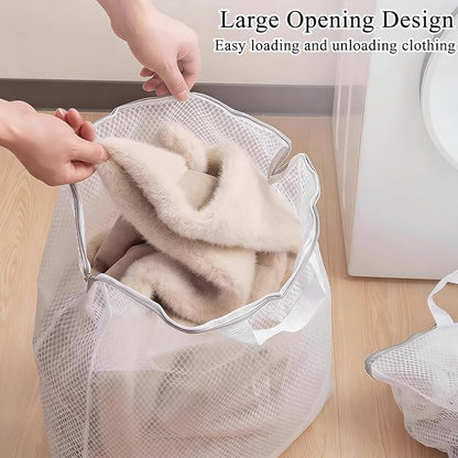 Mesh Laundry Bags for Delicates Reusable Durable Laundry Mesh Wash Bags Large - Image 2
