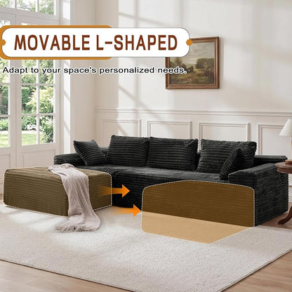 Korser 108" L-Shaped Modular Sectional Sofa - Image 6