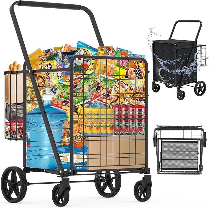 Heavy Duty Folding Shopping Cart by JIALIJIU