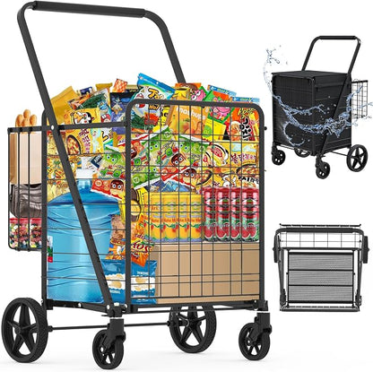 Heavy Duty Folding Shopping Cart by JIALIJIU