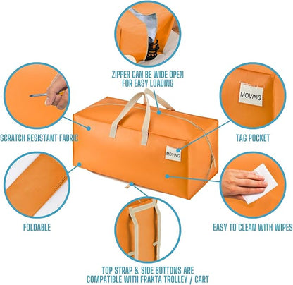 VENO 10 Pack Moving Bags w/Backpack Straps, Heavy Duty, Moving Boxes Alternative - Image 7