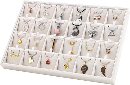 24 Grids Stackable Jewelry Tray Organizer by Mornajina