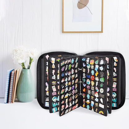 Enamel Pin Display Pages Pin Carrying Case, Pins Collection Storage Organizer - Image 4