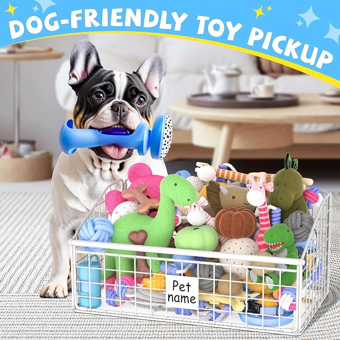 Kaiferty Indestructible Dog Toy basket, Medium Toy Box - Image 3