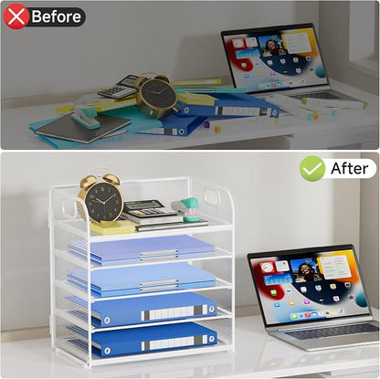 5-Tier Stackable Paper Organizer - Image 6