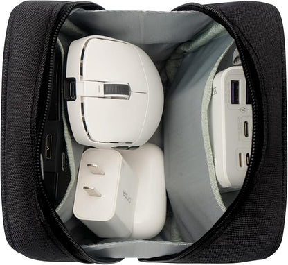 Electronics Organizer Bag, Small Tech Pouch Storage Case by TUBGIIKS
