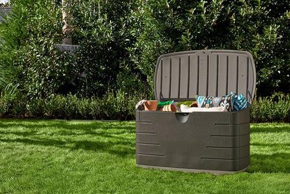 Rubbermaid Medium Resin Outdoor Storage Deck Box, Weather Resistant, Deck - Image 6
