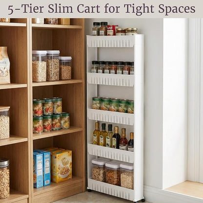 Slim Rolling Storage Cart - Image 6