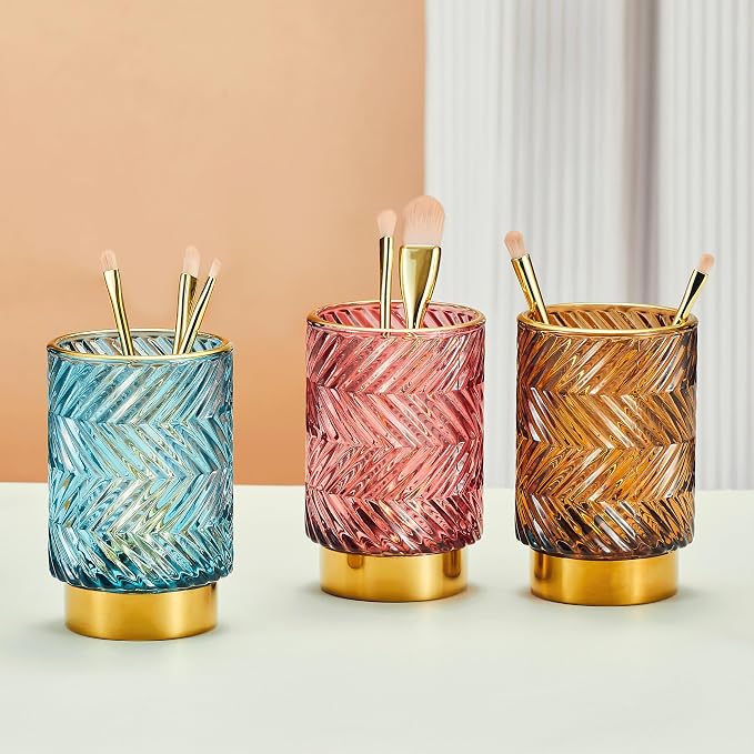 Makeup Brush Holder Organizer, Toothbrush Holders, Desk Pen Pencil Holder - Image 3