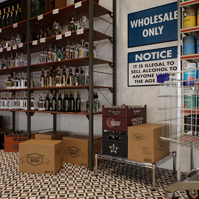 21" Deep x 24" Wide x 8" Height Wire Shelving Kit | 1-Tier | NSF Commercial - Image 7