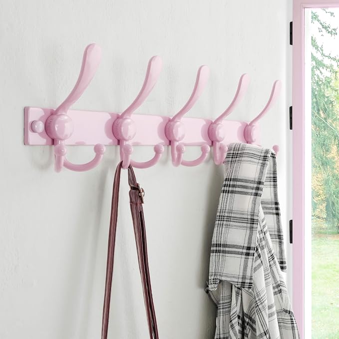 Dseap Coat Rack Wall Mount 2.0 Pro: Heavy Duty 300% Thicker, Stainless Steel - Image 2