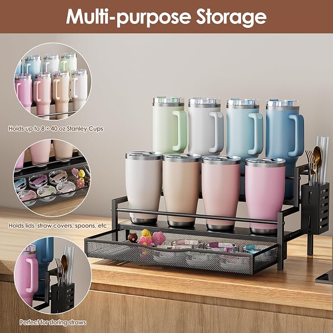 Water Bottle Organizer for Full Stanley 40 oz Tumbler - Image 3