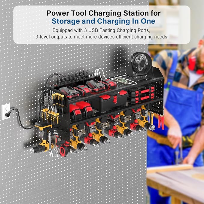 JUNNUJ Large Power Tool Organizer Wall Mount - Image 3