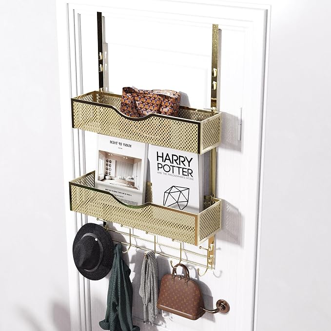 BRENNHOLZ Over The Door Hooks Organizer, Coat Rack - Image 3