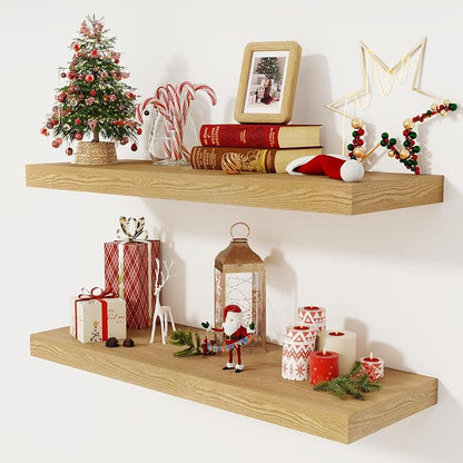 Floating Shelves 36 Inch Long, 12 Inch Deep Floating Shelves by FunMemories