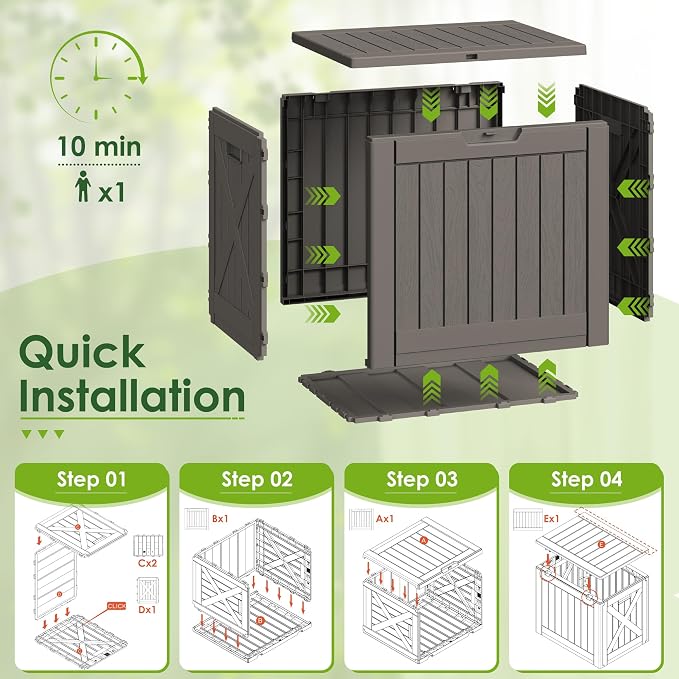 Greesum 40 Gallon Outdoor Deck Box - Image 6