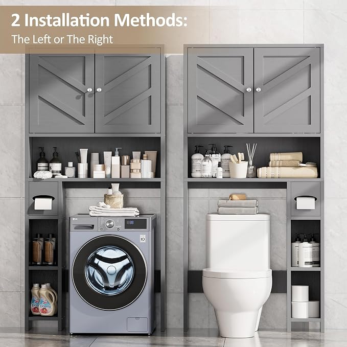 Farmhouse Storage Cabinet Over Toilet - Image 7