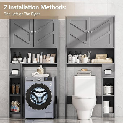 Farmhouse Storage Cabinet Over Toilet - Image 7