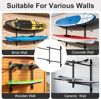 LILYPELLE Kayak Storage Rack, Heavy Duty Kayak Rack, Wall Mount, Freestanding - Image 7