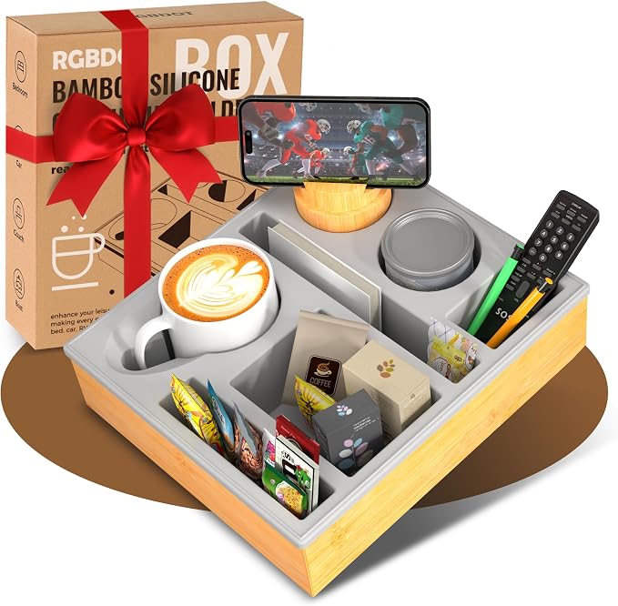Couch Cup Holder Tray by Unknown