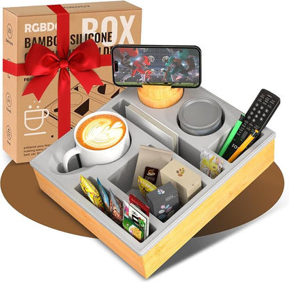 Couch Cup Holder Tray by Unknown