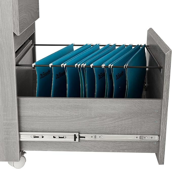 Techni Mobili Rolling Lock and Storage 2 Drawer Vertical Filing Cabinet - Image 10