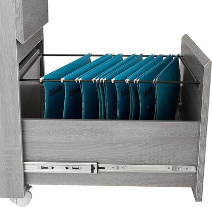 Techni Mobili Rolling Lock and Storage 2 Drawer Vertical Filing Cabinet - Image 10