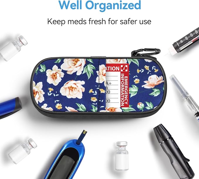 Insulin Cooler Travel Case Diabetic Medication Insulated Cool Organizer - Image 3