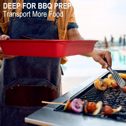 Bamboo Grilling Prep and Serve Trays - Image 2