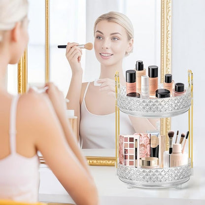 360 Rotating Makeup Organizer for Vanity, Adjustable Perfume Organizer for - Image 6