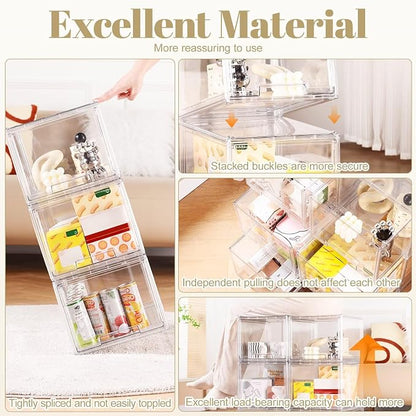 AZ.MIFENO Large Stackable Storage Drawers, Kitchen Undersink, Toy Organization - Image 4