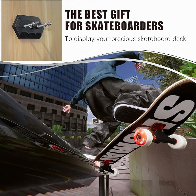 Hikeen Skateboard Wall Mount Skateboard Hanger - Image 5