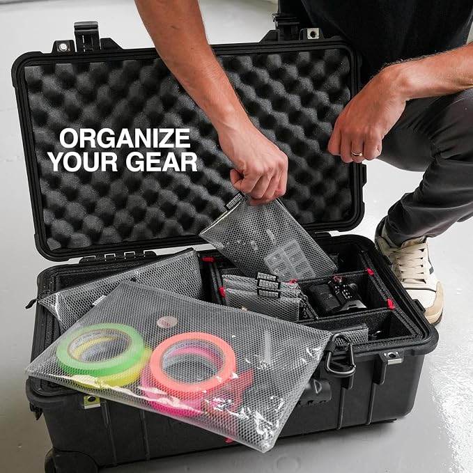 GOBAGS Air Production Large Clear Zipper Pouch – Cable Organizer & Travel Gear - Image 3