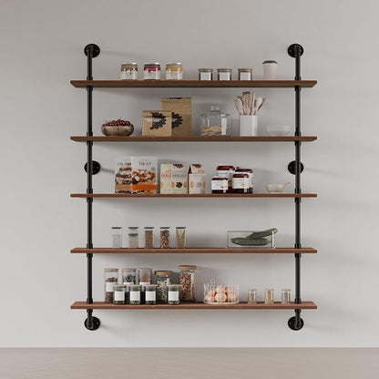 HDDFER Floating Shelves for Wall Living Room Shelves Bookshelf Industrial Pipe - Image 6