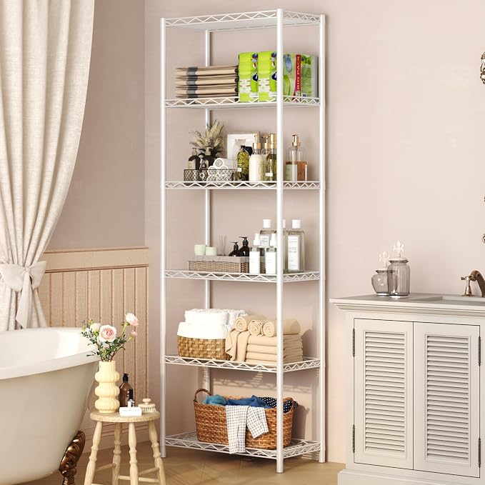 HOMEFORT 6-Tier Wire Shelving, 6 Shelves Unit Metal Storage Rack, Durable - Image 5