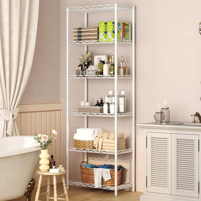 HOMEFORT 6-Tier Wire Shelving, 6 Shelves Unit Metal Storage Rack, Durable - Image 5