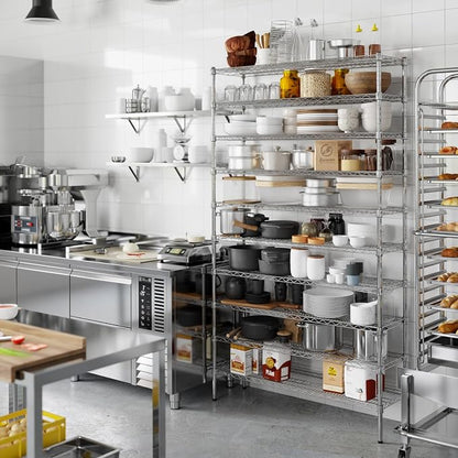 14" Deep x 48" Wide x 86" Height Wire Shelving Kit | 10-Tier | NSF Commercial - Image 7