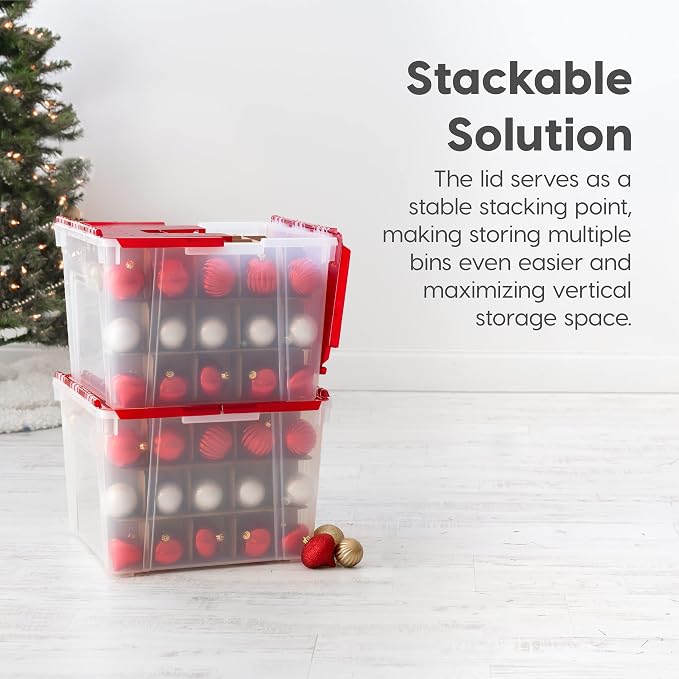 IRIS USA Ornament Storage Box - Image 7