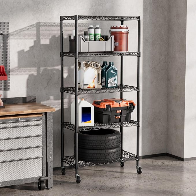 SINGAYE 5 Shelf Adjustable Heavy Duty Storage Shelving Unit - Image 6